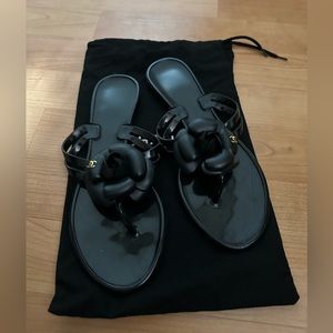 Authentic Chanel jelly slides